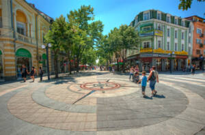 Valeur panoramique à Burgas dans les zones urbaines